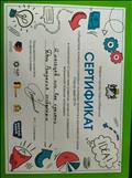 Сертификат победителя конкурса социально-значимых проектов в молодежной среде "Парад идей-2019"